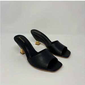 Brand new never worn, healed sandals.